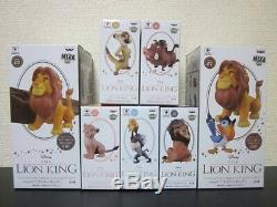 Disney Wcf Monde Collectables Figure Story. 07 Le Roi Lion Ensemble Complet De 7 Nouveau
