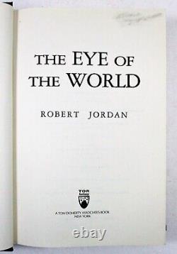 EDITION SIGNÉE 1ère L'Œil du Monde Robert Jordan 1990 Relié DJ TOR Fantasy