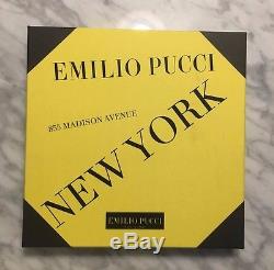 Emilio Pucci Les Villes Du Monde Écharpe En Soie De New York, 90cm / 90cm - 100% Authentique