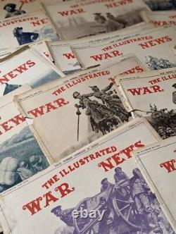 Ensemble de magazines de la Première Guerre mondiale 'The Illustrated War News' 1914