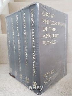Folio Society Les Grands Philosophes Du Monde Antique Ensemble De 5 Volumes En Cuir Nouveau