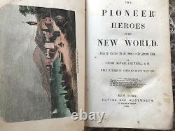Héros pionniers du Nouveau Monde, Henry Brownell 1855 Planches coloriées à la main Mormon