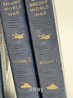 Histoire Picturale de la Seconde Guerre Mondiale 1944-49 Ensemble de 10 Volumes Vintage