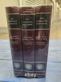 Histoire de Cambridge de la Première Guerre mondiale, ensemble de 3 volumes, NEUF, SCELLÉ, EN EMBALLAGE.