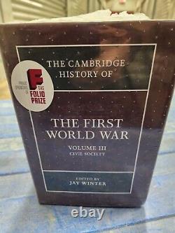 Histoire de Cambridge de la Première Guerre mondiale, ensemble de 3 volumes, NEUF, SCELLÉ, EN EMBALLAGE.