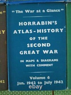 Horrabins Atlas-histoire De La Seconde Guerre Mondiale 8 Volumes