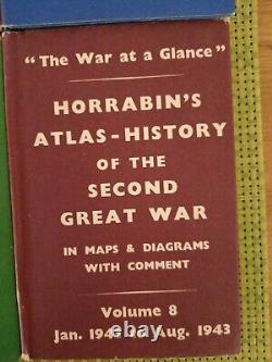 Horrabins Atlas-histoire De La Seconde Guerre Mondiale 8 Volumes