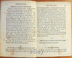 Jeu De Cartes Antique 1845 Par Josiah Adams Le Nouveau Jeu Mondial De L'histoire Américaine