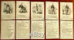 Jeu De Cartes Antique 1845 Par Josiah Adams Le Nouveau Jeu Mondial De L'histoire Américaine