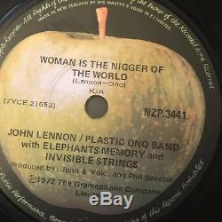 John Lennon Femme Est Le Nigger Du Monde 7 Nouvelle-zélande Free Post Mega Rare