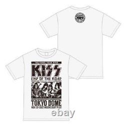 Kiss Fin De La Tour Du Monde Routier Au Japon 2022 Tokyo Dome Ltd T-shirt Blanc Nouveau