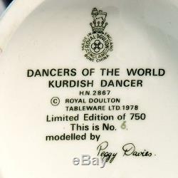 Kurdish Royal Doulton Danseur Du Monde Hn2867 Nouveau En Boite Angleterre Peggy Davies