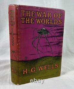 LA GUERRE DES MONDES de H. G. Wells, illustré par Edward Gorey, 1960 avec une jaquette rare.