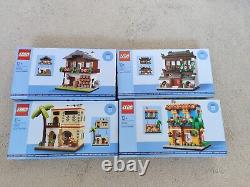 LEGO TOUTES les Maisons du Monde 1 (40583), 2 (40590), 3 (40594), 4 (40599) NOUVEAU