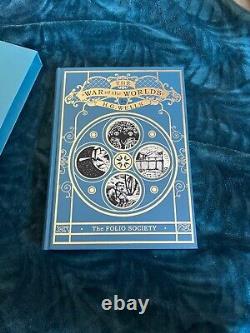 La Guerre des Mondes H G WELLS Illustré FOLIO SOCIETY 2004 Nouvelle Reliure 2017