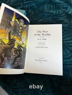 La Guerre des Mondes H G WELLS Illustré FOLIO SOCIETY 2004 Nouvelle Reliure 2017