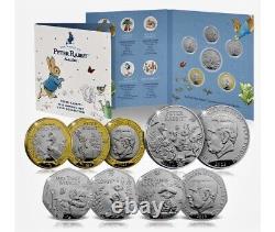 La collection de pièces de monnaie BU 2023 'Le monde de Pierre Lapin', Ensemble complet, Neuf et avec album