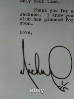Le Monde De Michael Jackson Nouvelles Lettres Signées Par Michael Jackson