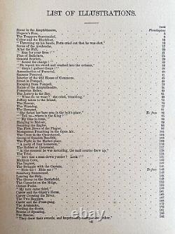 Le Monde de l'Aventure Rare 1880 Compte Historique Illustré Victorien Relié en HC