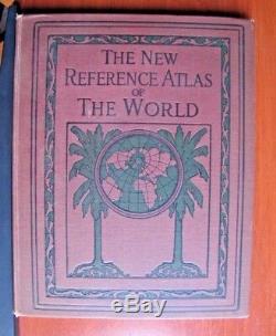 Le Nouvel Atlas De Référence Du Monde Hammond 1927 Hc Bright Color Maps