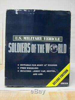 Les Soldats Du Monde 1/6 Échelle Willys Jeep Deluxe Wwii Jaune Jeep Neuf Dans La Boîte