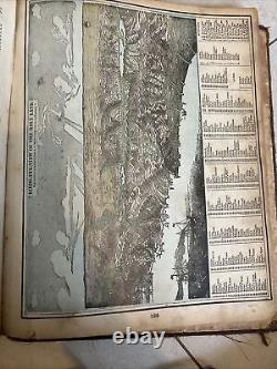 Livre de poche ancien Atlas Standard du Monde de William H Wanamaker 1893