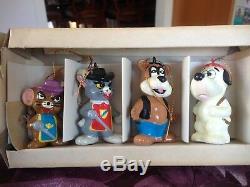 Lot De 4 Vintage Le Cadeau Du Monde De Gorham Tom & Jerry & Friends Ornements Nouveau