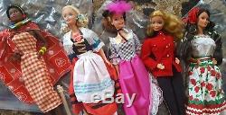 Lot De Barbie Dolls Of The World Collection, Ensemble De 20 Poupées Les Plus Récentes Dans Des Boîtes