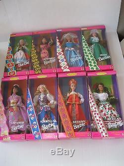 Mattel Barbie Dolls Du Monde-irlandais-chinois-néerlandais-allemand-plus Nouveau