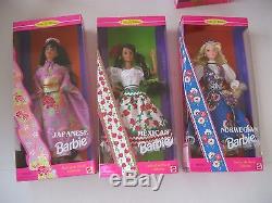 Mattel Barbie Dolls Du Monde-irlandais-chinois-néerlandais-allemand-plus Nouveau