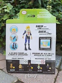 NOUVEAU DANS LA BOÎTE Monde de Nintendo Jakks Pacific Sheik Figure Série 1-5 RARE