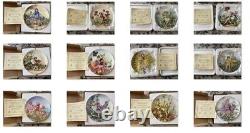 NOUVEAU LOT EN BOÎTE de 12 Assiettes Wedgwood des Fées des Fleurs + Certificats