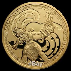 New Zealand- 2019- Gold Proof Coin Set - Maui Et La Déesse Du Feu