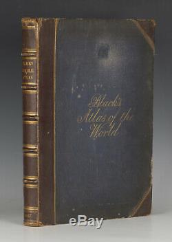 Noir Général Atlas Du Monde New Edition 1867 56 Cartes De Couleur