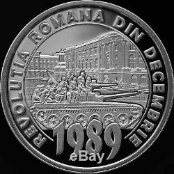 Nouveau! Bnr Silver Coin 10 Lei 2019 30 Ans De La Révolution Roumaine De 1989