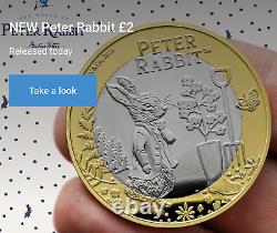 Nouveau Charles III Le monde de Pierre Lapin 2023 Ensemble complet de 6 pièces £5 £2 50p pence