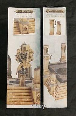 Nouveau ! Guerrier Warhammer Sigmarite Dais Temple en ruines Terrain de guerre Mordheim Scenery