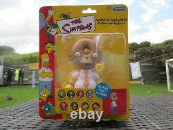 Nouveau Playmates World Of Springfield The Simpsons Donut Head Homer Wos Figure Toy