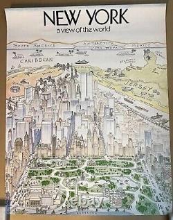 Nouveau York - Une Vue Du Monde: Affiche Parodique de Steinberg