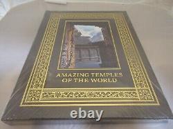 Nouveau livre relié en cuir de Easton Press : Les Temples du Monde Incroyables, Scellés