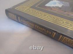 Nouveau livre relié en cuir de Easton Press : Les Temples du Monde Incroyables, Scellés