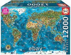 Nouvelle Educa Jigsaw Puzzle 12 000 Pièces Tuiles Merveilles Du Monde