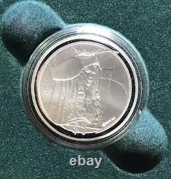 Nouvelle-Zélande 2003 6x Ensemble de pièces de monnaie en argent preuve de 1 dollar Seigneur des Anneaux COA