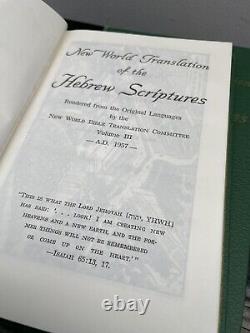 Nouvelle traduction du monde des Écritures hébraïques - 5 volumes - Première édition - 1953-60