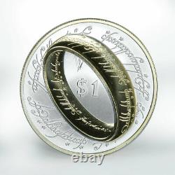 Nouvelle-zélande 1 Dollar Lord Of The Rings Motion Picture Silver Gilded Proof 2003