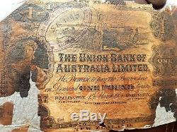 Nouvelle-zélande 1 Livre 1905 Billet De Banque Union Bank Of Australia Limited