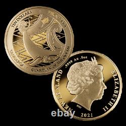 Nouvelle-zélande- 2021 Gold Proof Coin Set Tangaroa Guardian De L'océan