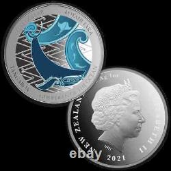 Nouvelle-zélande- 2021 Silver Proof Coin Set Tangaroa Guardian De L'océan