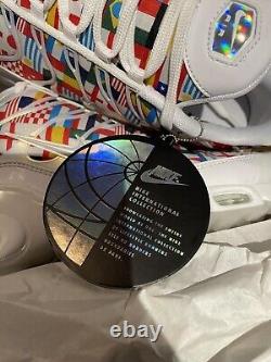 Nouvelles baskets Nike Air Max Plus Tn White 'drapeaux du monde' de 2017, taille 9 UK
