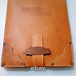 Nouvelles du monde en cuir Goldfold de Capt Kidd Telegraph Tom Hanks Rare